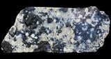 Deep Blue Fluorite on Quartz - China #64112-1